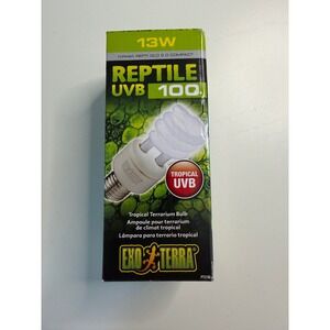 Exo Terra Reptile UVB 100 Tropical Terrarium Bulb 13W PT2186 Compact Fluorescent